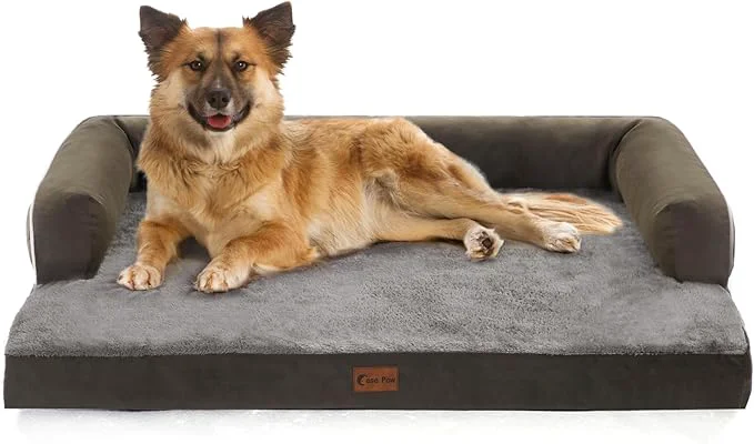 Classic Orthopedic Dog Beds for Large Sized Dogs Waterproof Egg Crate Foam Large Dog Authentic