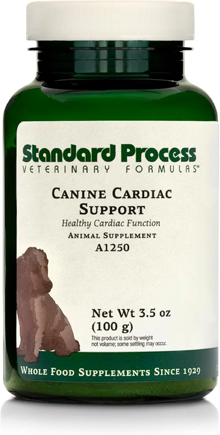 High-Grade Standard Process Inc. Canine Cardiac Support – Dog Heart Health Supplement – Nutritional Formula to Support Cardiac Function – Pet Health Supplement with Selenium – 100 g Effective
