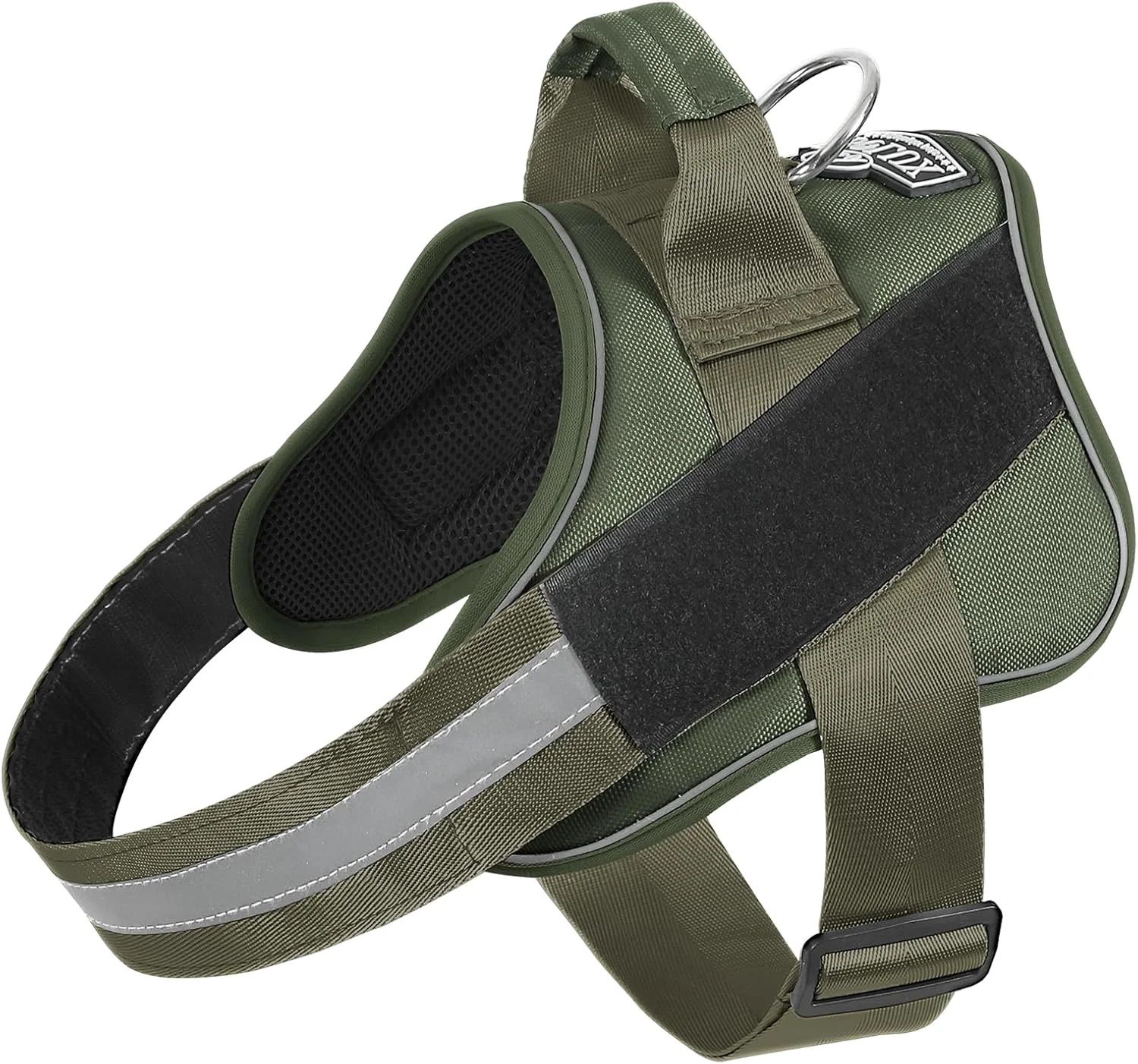 Dependable Bolux Dog Harness No-Pull Reflective Dog Vest Breathable Adjustable Pet Harness with Handle for Outdoor Walking – No More Pulling Tugging or Choking Clean