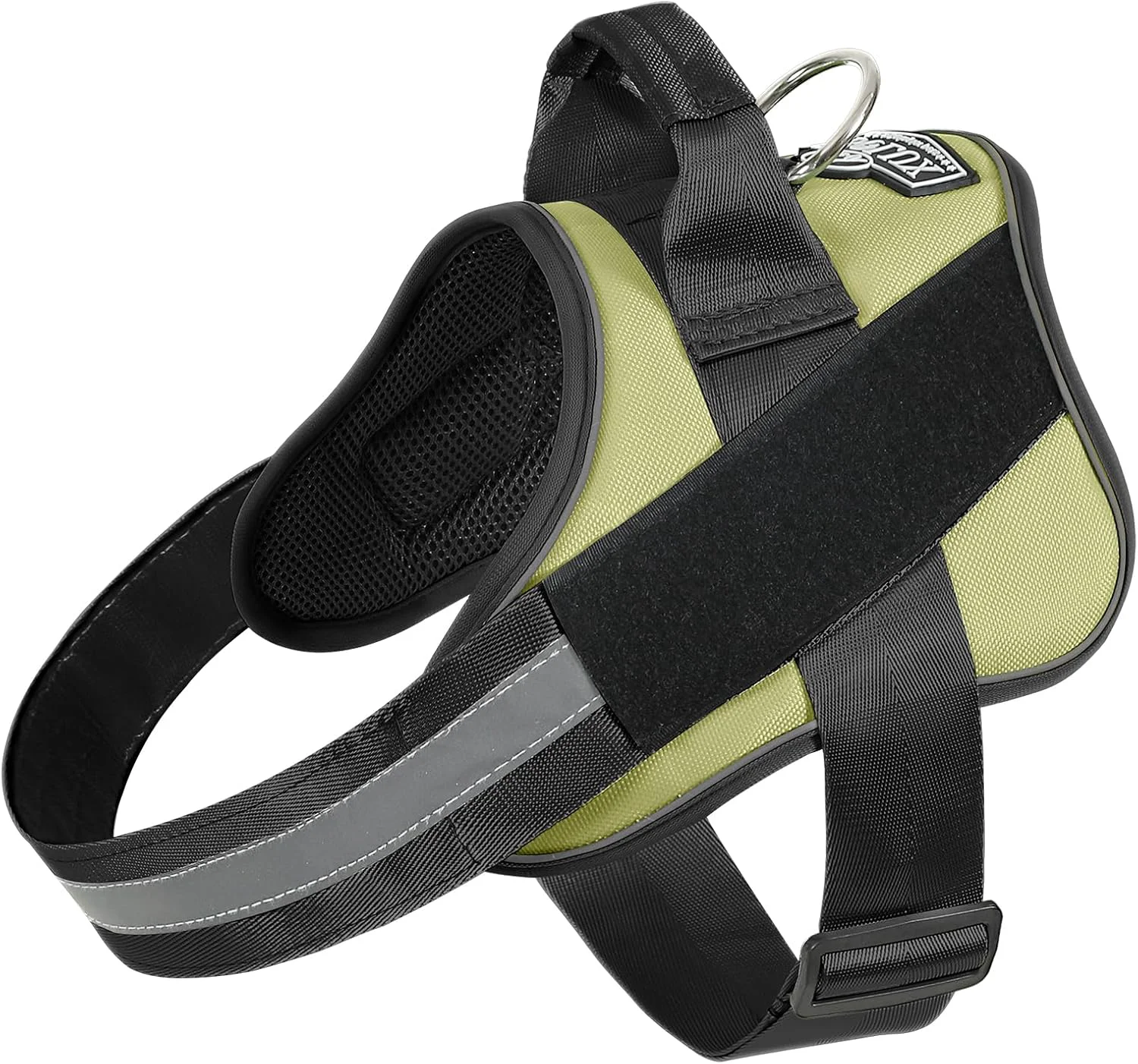 Carefully Designed Bolux Dog Harness No-Pull Reflective Dog Vest Breathable Adjustable Pet Harness with Handle for Outdoor Walking – No More Pulling Tugging or Choking Functional
