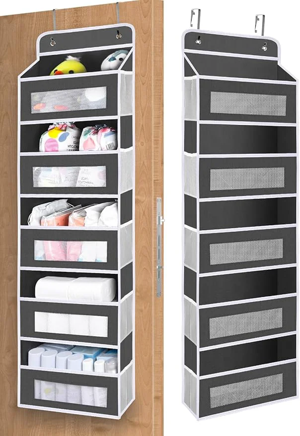 Enhanced Over The Door Organizer Storage 5 shelf Hanging Door Organizers with 10 Large Capacity Pockets Anti Tilt 48 lb Load Behind Door Organizer for Bedroom Bathroom PantryAbout ThisOverview Solid
