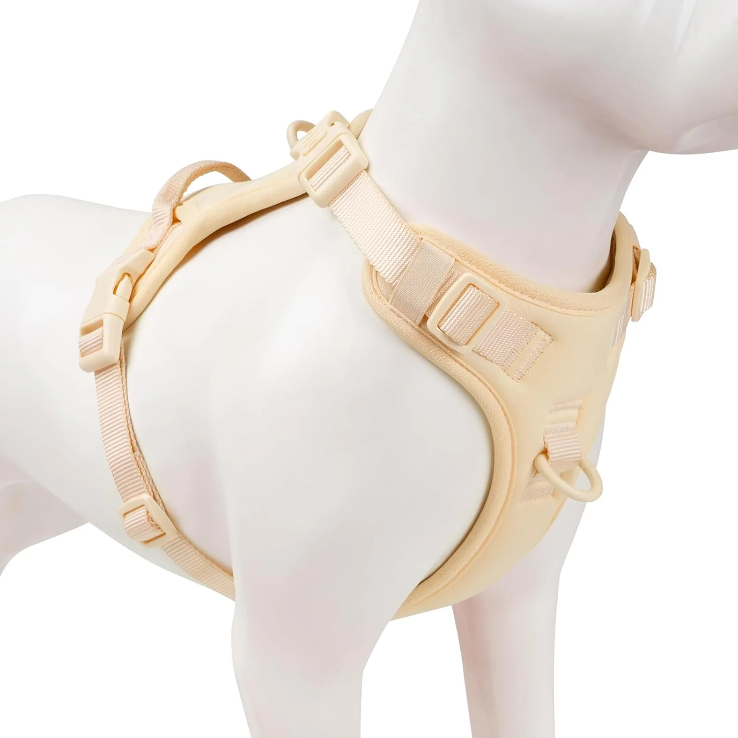 Easy-to-Use No Pull Dog Harness Puppy Vest with Front Clip for Small Medium Large Sized Dog Light Yellow L Advanced