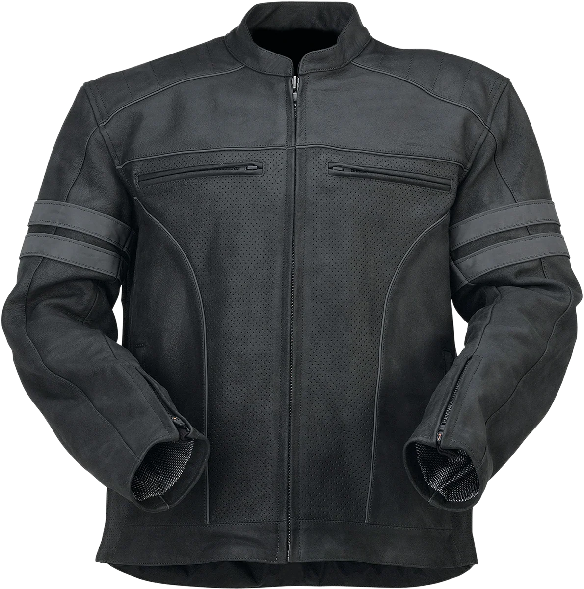 Premium Material Z1R Remedy Leather Jacket – Black – 2XL 2810-3893 Original