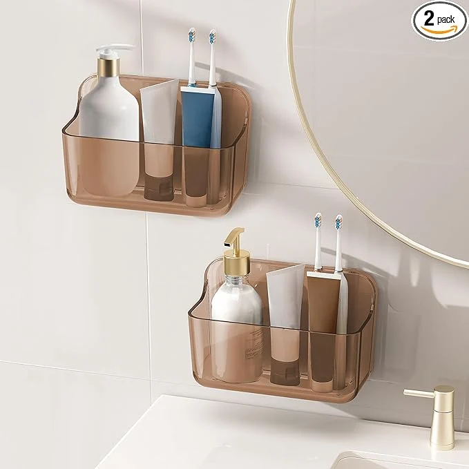 Smooth Diesisa 2pc Acrylic Wall Mount Organizer Adhesive Cabinet Door Organizer Acrylic Bathroom Shelves for Wall No Drilling Hang Walls with Self Adhesive Tape for Bathroom Kitchen Living RoomAbout ThisOverview Practical