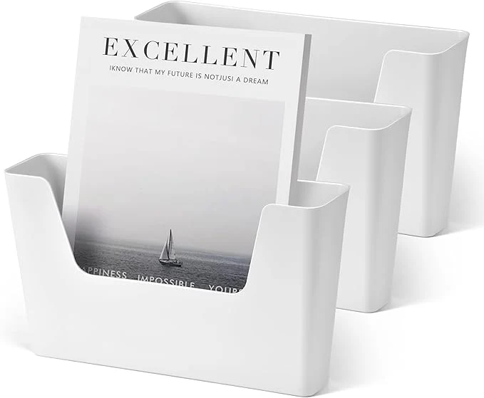 Carefully Designed YOHOM No Drilling File Holder Wall Mails Magazines Organizer Adhesive Door Mount Single Pocket White 1 WHITE 3 PCS About ThisOverview Refined
