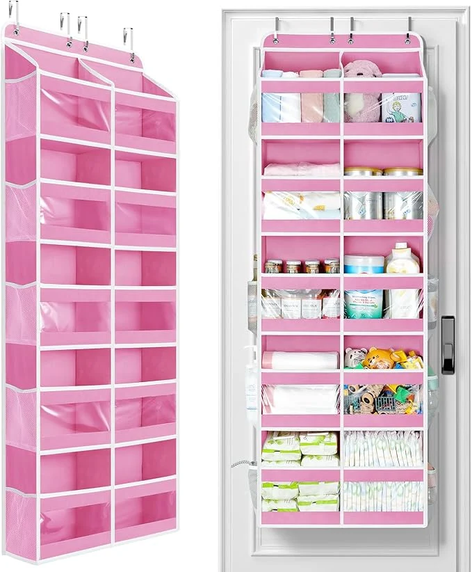 Crafted Yecaye 5-Tier Over The Door Organizer Dual-Column 80lbs Load Stuffed Animal Storage of 10 Compartments Heavy Duty Door Organizer Hanging for Bedroom Dorm Bathroom Pantry Macaron Pink 1 PackAbout ThisOverview Lightweight