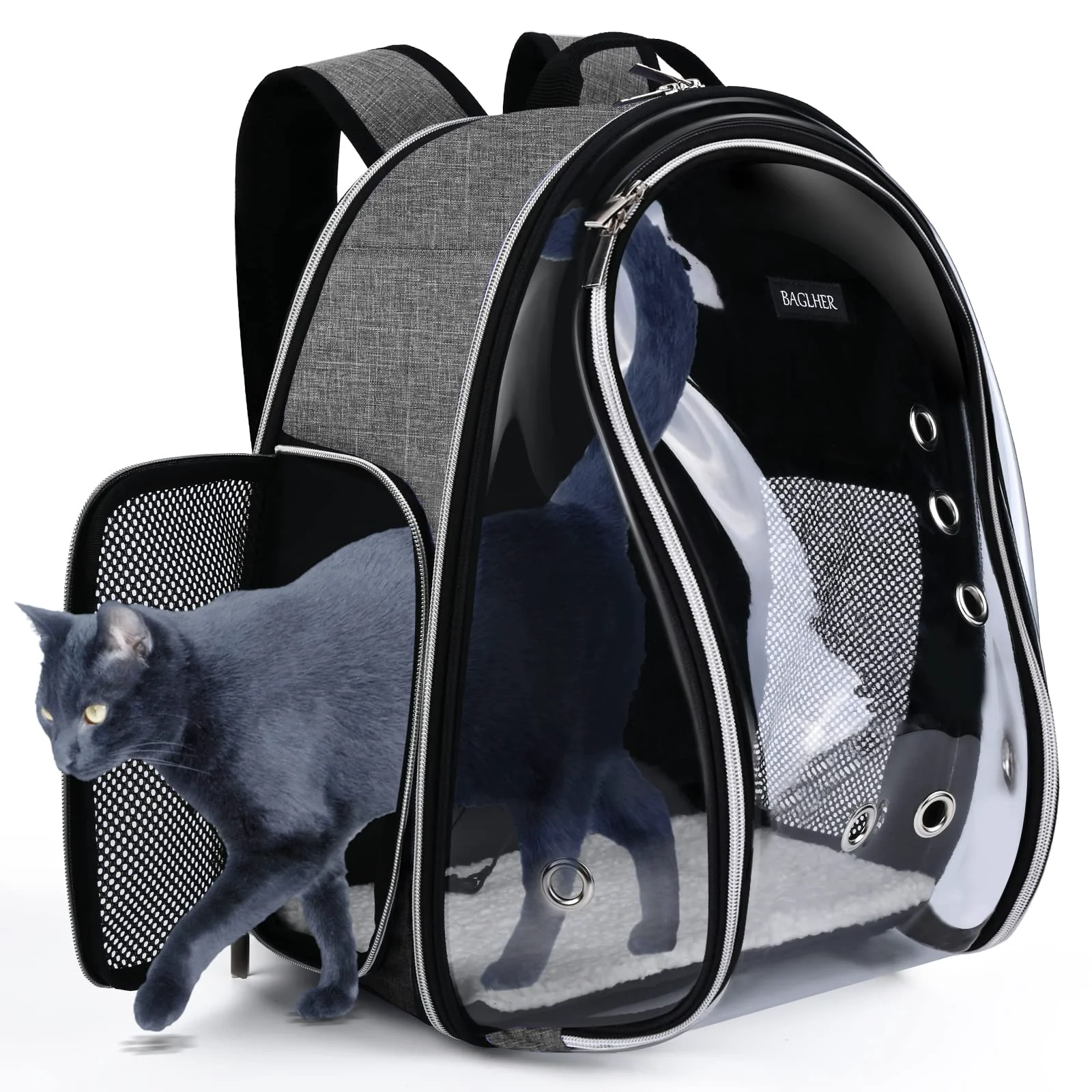Environmentally Friendly BAGLHER Cat Carrier Backpack Bubble – Airline- Pet Carrier for Small Pets Up to 18 Lbs Contemporary
