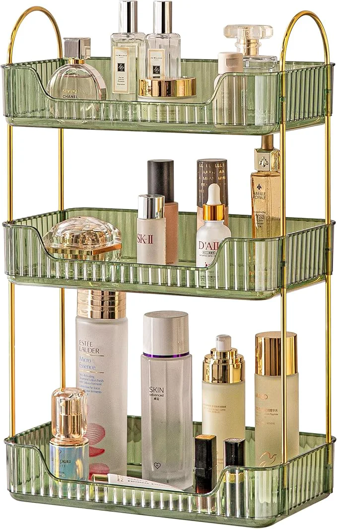 Lightweight 3 Tier Bathroom Organizer Countertop Makeup Perfume Tray Skincare Organizer for Bathroom Dresser Vanity Green About ThisOverview Fine Crafted