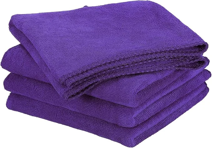 Fine Crafted HARFINGTON 4 Pack Microfiber Cleaning Cloth 28 x 12 Multi-Functional Cleaning Towels Reusable Absorbent Rags for Car Wash Kitchen Household Window Clean PurpleAbout ThisOverview Selected