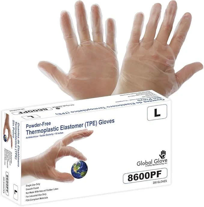 Easy-to-Use Global Glove 8600PF Thermoplastic Elastomer TPE size Classic