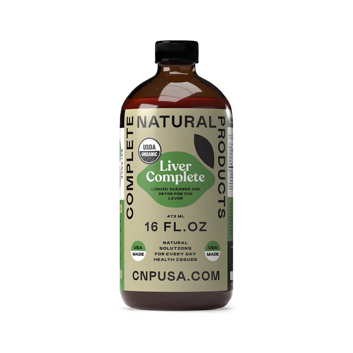 Premium Liver Complete – 16oz Glass Bottle Luxury