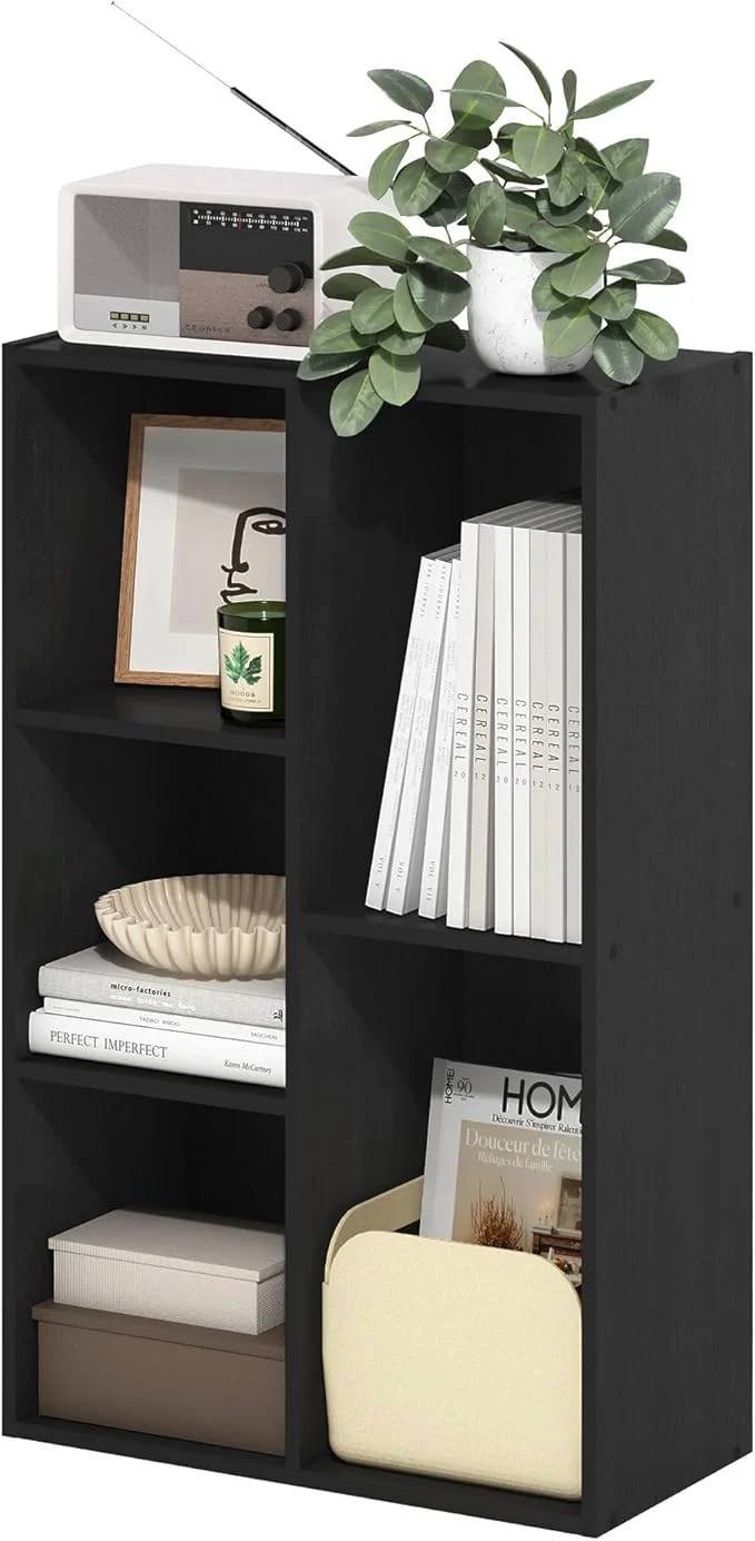 Trusted Furinno LUDER Book Shelf 5-Cube Bookshelf Reversible Bookcase 9.4 x 19.5 x 31.5 for Living Room Bedroom Home Office BlackwoodAbout ThisOverview Consistent