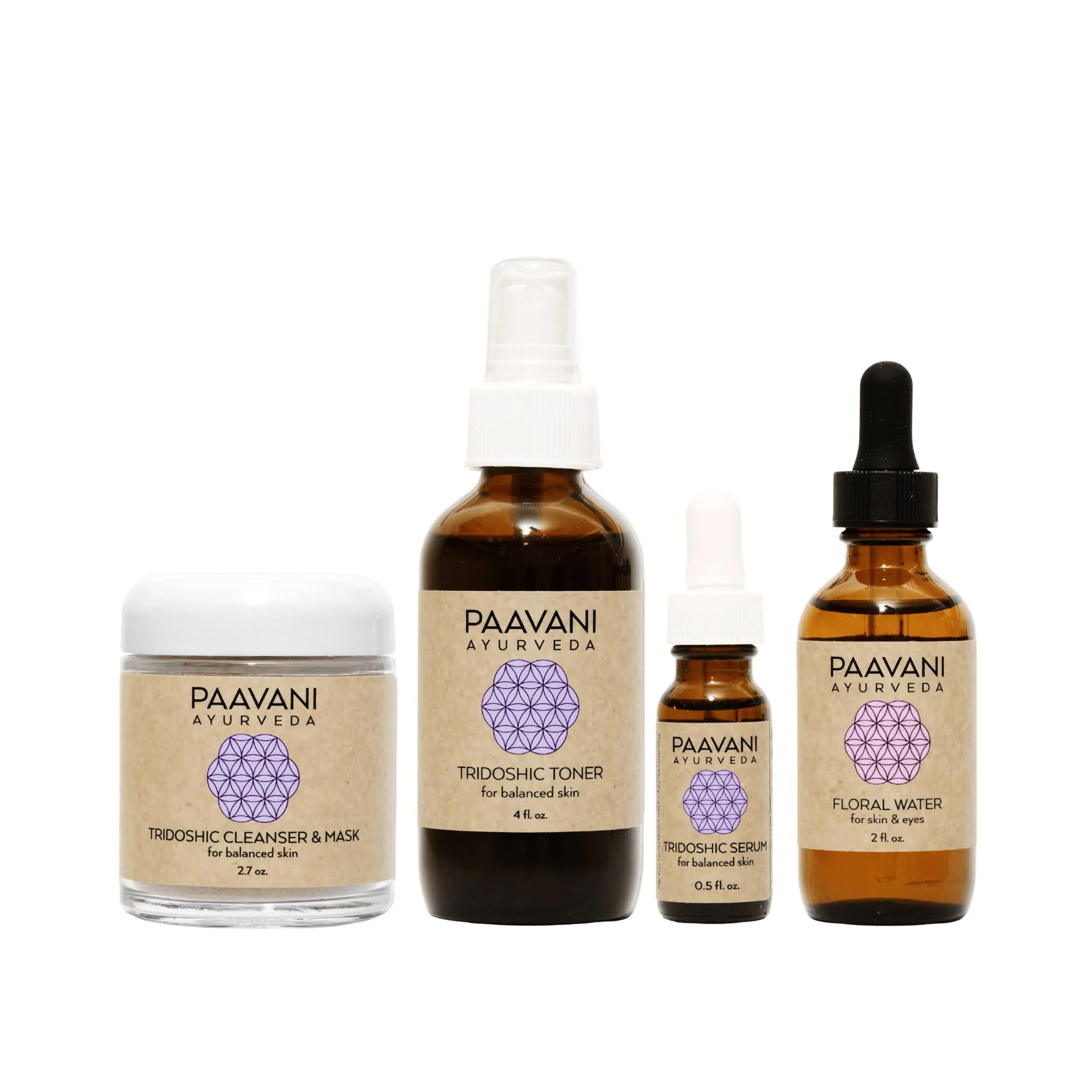 Authentic Tridoshic Skincare Ritual Ayurvedic Set for Balanced Combination Skin Verified