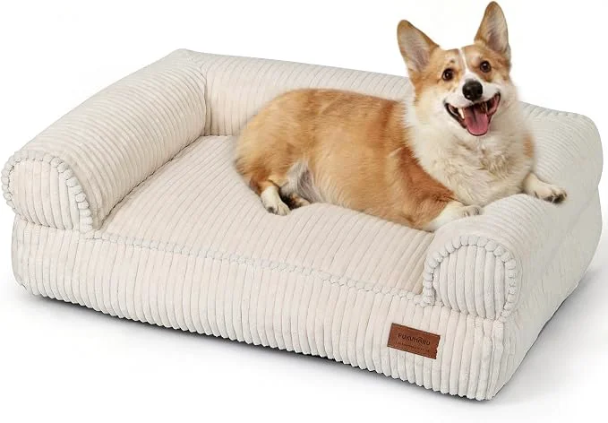 Detailed FUKUMARU Cute Dog Bed Thickened Orthopedic Dogs Couch 36in Egg Crate Foam Pet Classic