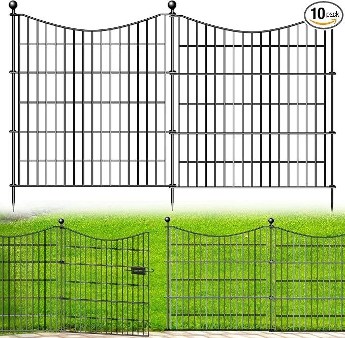 Long-Lasting 10 Panels Decorative Garden Fence Classic