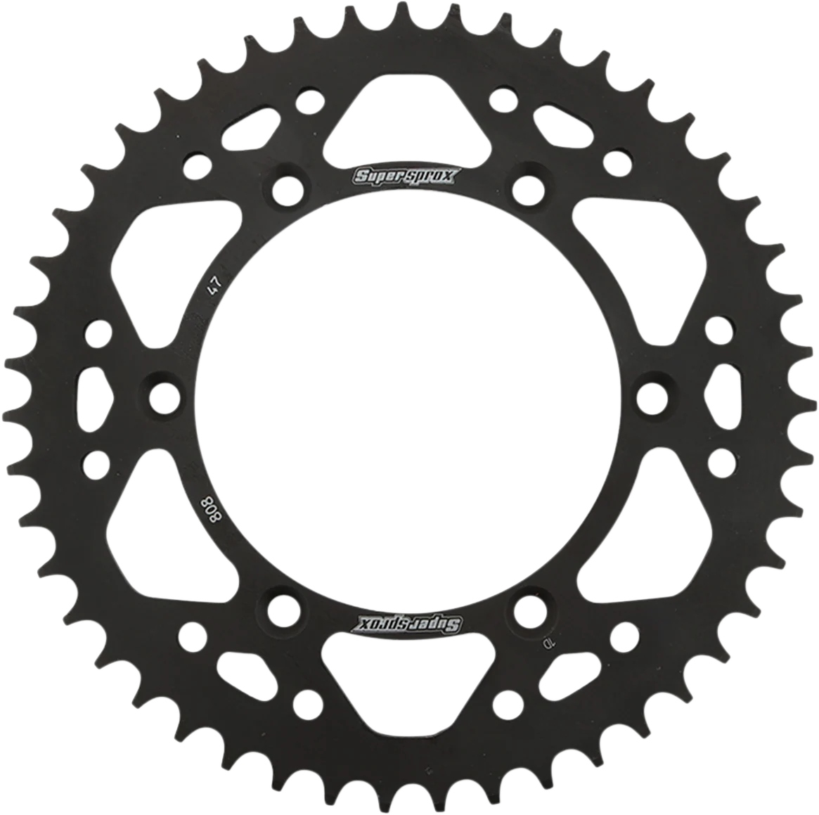 Elegant SUPERSPROX Steel Rear Sprocket – 47 Tooth RFE-808-47-BLK Green