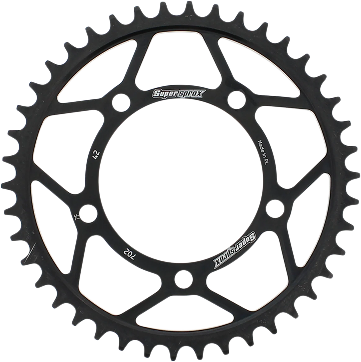 Easy-to-Use SUPERSPROX Rear Sprocket – 42 Tooth RFE-702-42-BLK Exceptional