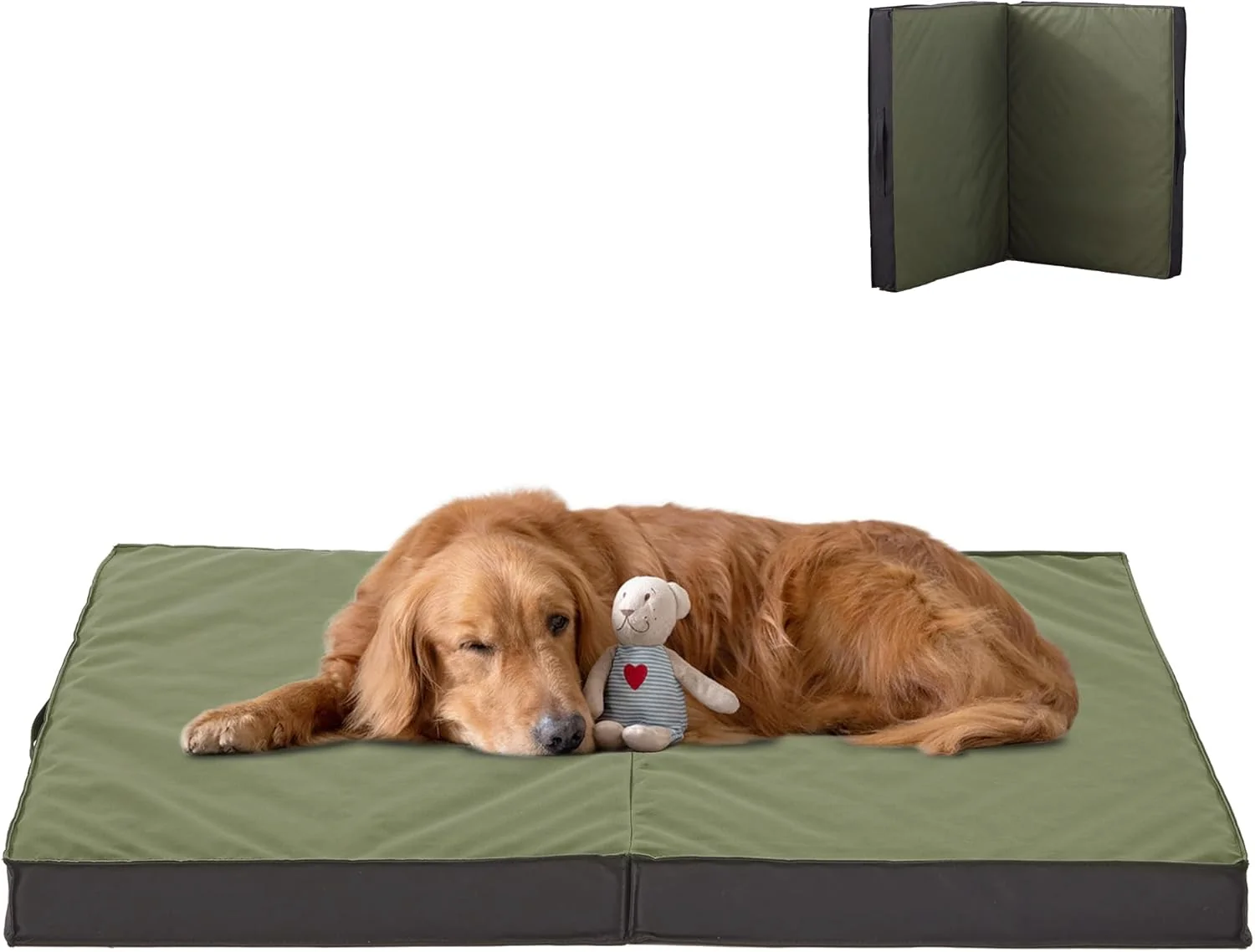 Professional Outdoor Dog Bed – Waterproof Portable Foldable Cooling Orthopedic for Large Dogs – 35 All Weather Refined