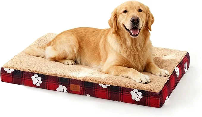 Premium Waterproof Orthopedic Dog Bed for Large Medium Sized Dogs 35×22 Inch Certified