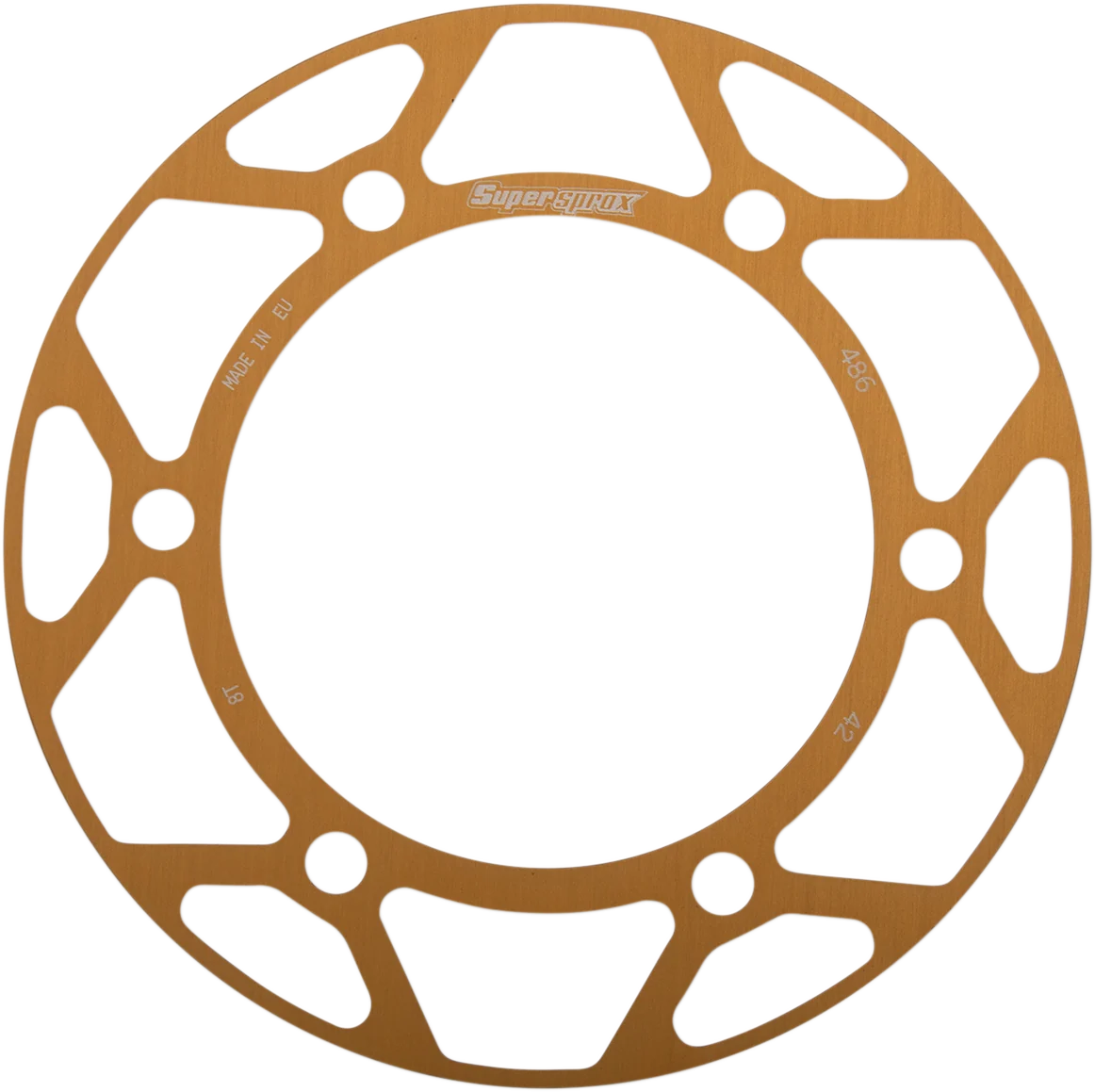 Versatile SUPERSPROX Edge Rear Sprocket Insert – Gold – 42 Tooth RACD-486-42-GLD Functional
