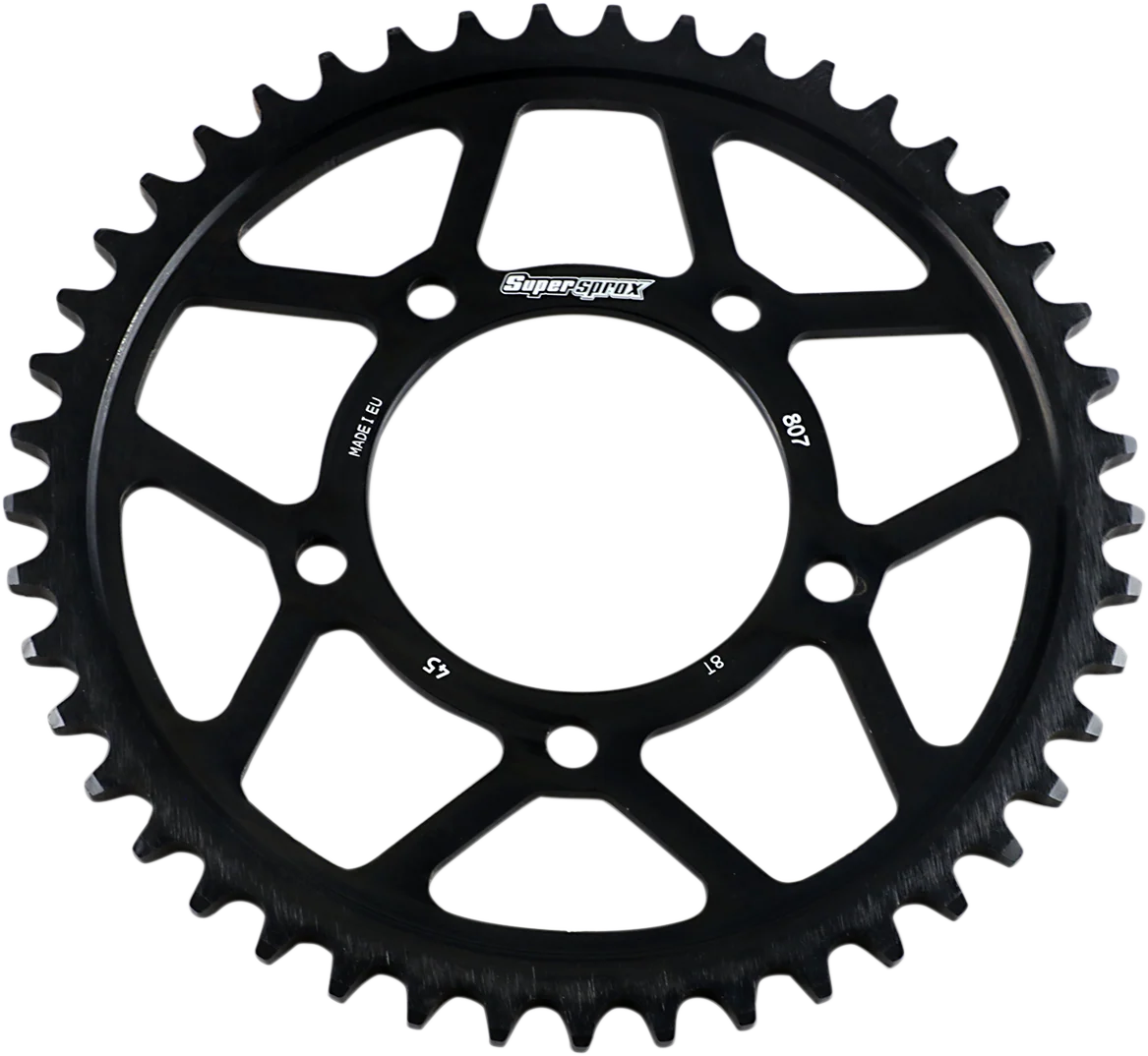 Organic SUPERSPROX Edge Rear Sprocket – Black – 45 Tooth RFA-807-45-BLK Prestigious