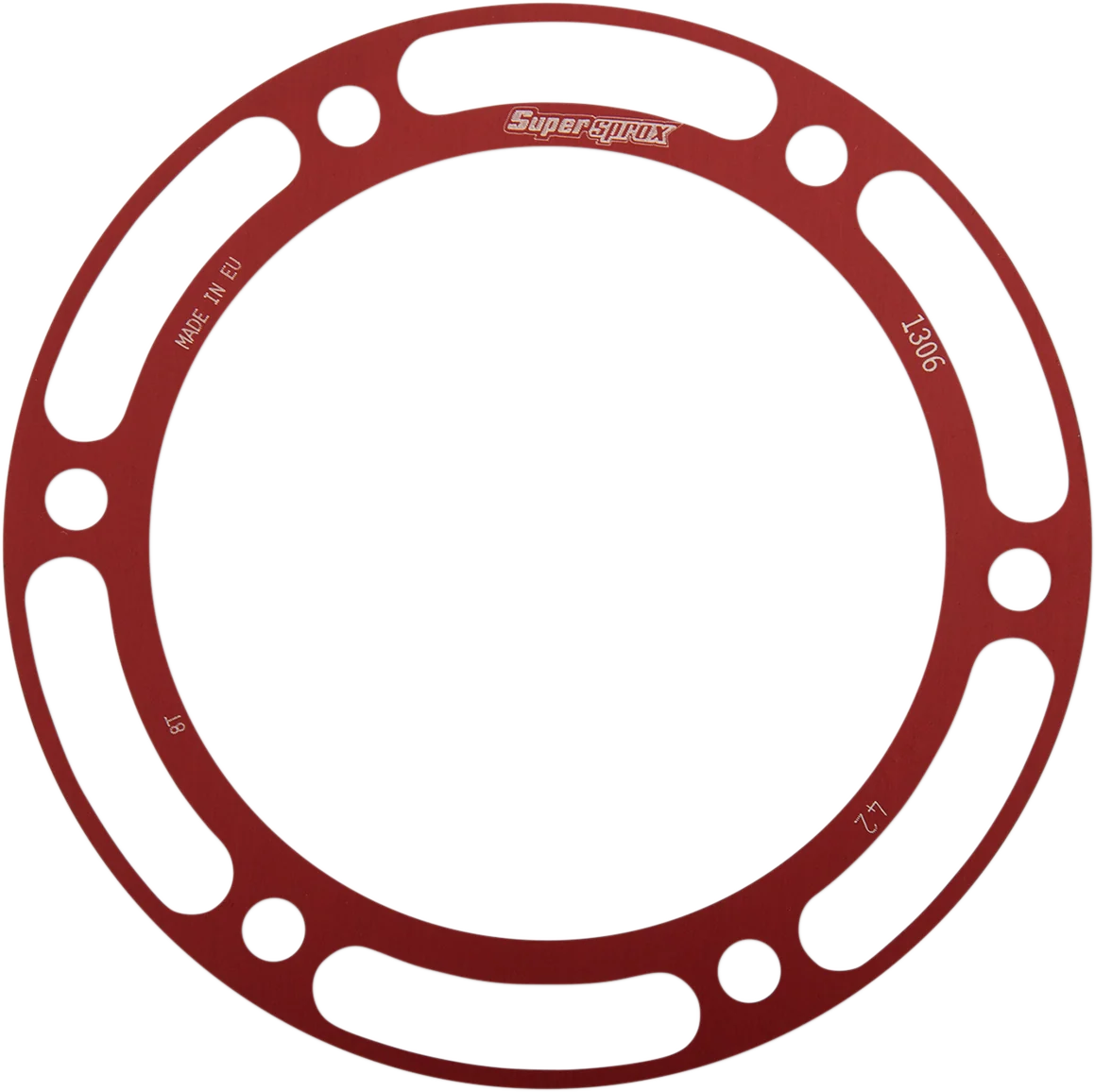 Powerful SUPERSPROX Edge Rear Sprocket Insert – Red – 42 Tooth RACD-1306-42-RED Selected
