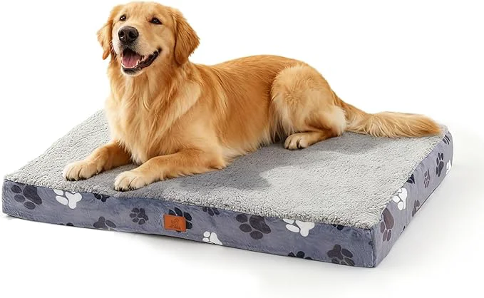 Safe Waterproof Orthopedic Dog Bed for Large Medium Sized Dogs 35×22 Inch Fine