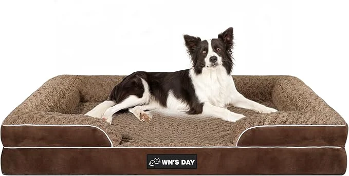 Carefully Designed Orthopedic Dog Bed for Large Medium Sized Washable Memory Foam Large Dog Bed Versatile