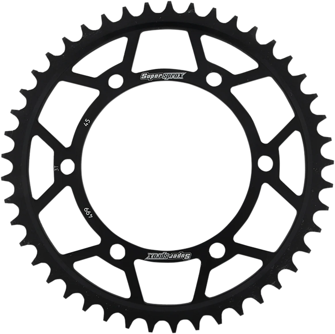 Fine SUPERSPROX Rear Sprocket – 45 Tooth RFE-499-45-BLK Trendy