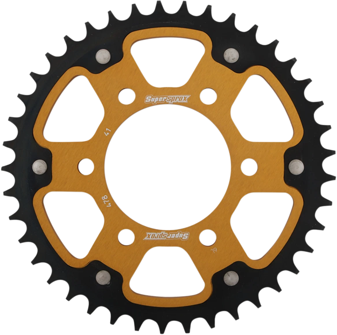 Soft SUPERSPROX Stealth Rear Sprocket – 41 Tooth – Gold – Kawasaki RST-479-41-GLD Easy-to-Use