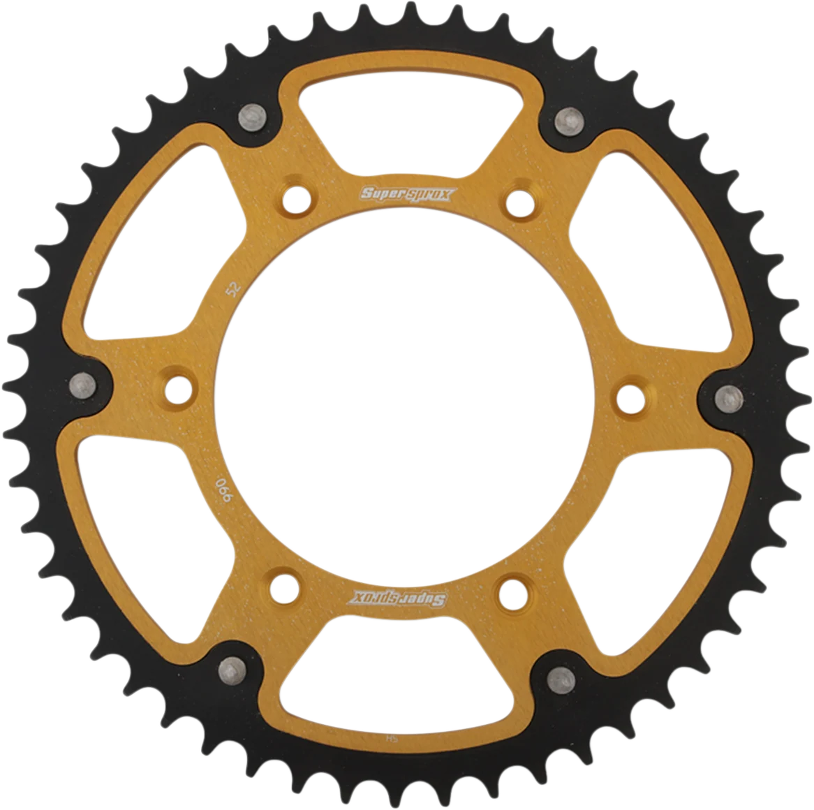 Authentic SUPERSPROX Stealth Rear Sprocket – 52 Tooth – Gold – Husaberg Husqvarna KTM RST-990-52-GLD Traditional