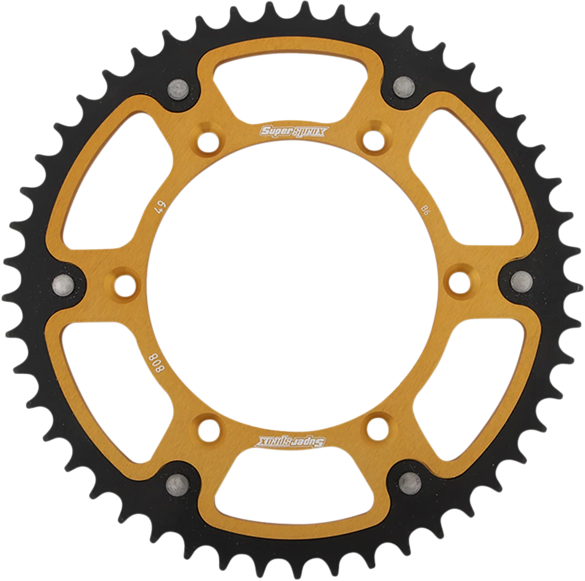 Easy-to-Use SUPERSPROX Stealth Rear Sprocket – 49 Tooth – Gold – Kawasaki Suzuki RST-808-49-GLD Top-Quality
