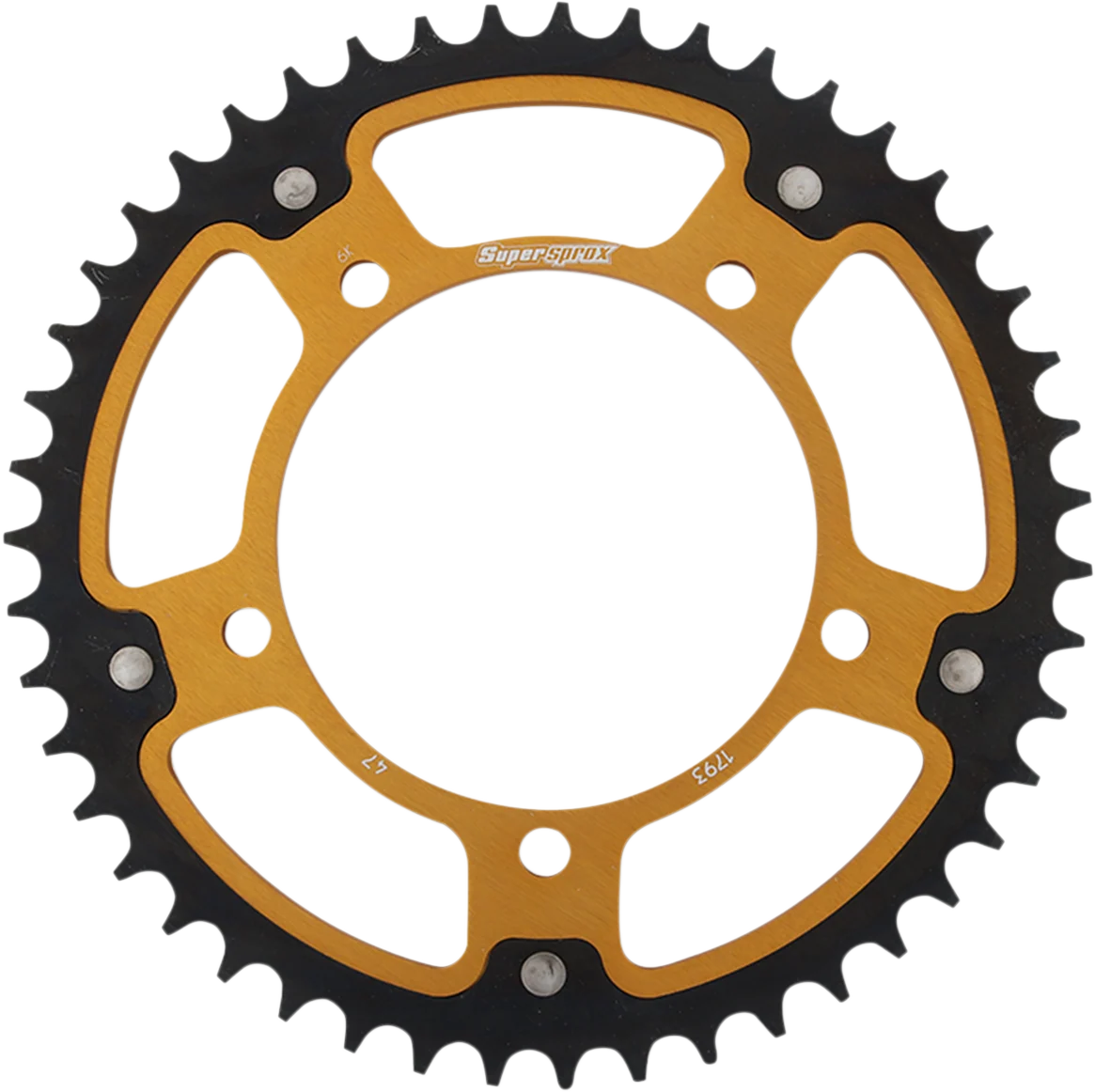 Innovative SUPERSPROX Stealth Rear Sprocket – 47 Tooth – Gold – Suzuki Triumph RST-1793-47-GLD World-Class