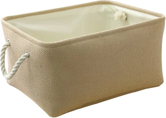 Professional TheWarmHome Large Storage Basket – Fabric Storage Baskets for Organizing Shelves Collapsible Storage Bin Organizer for Closet Bookself Laundry Dog Toy Home Organization Decorative Beige Basket GiftAbout ThisOverview Recyclable