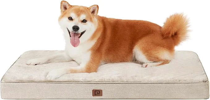 Enhanced EHEYCIGA Waterproof Dog Bed Orthopedic 30 x20 Memory Foam Pet Bed Sophisticated
