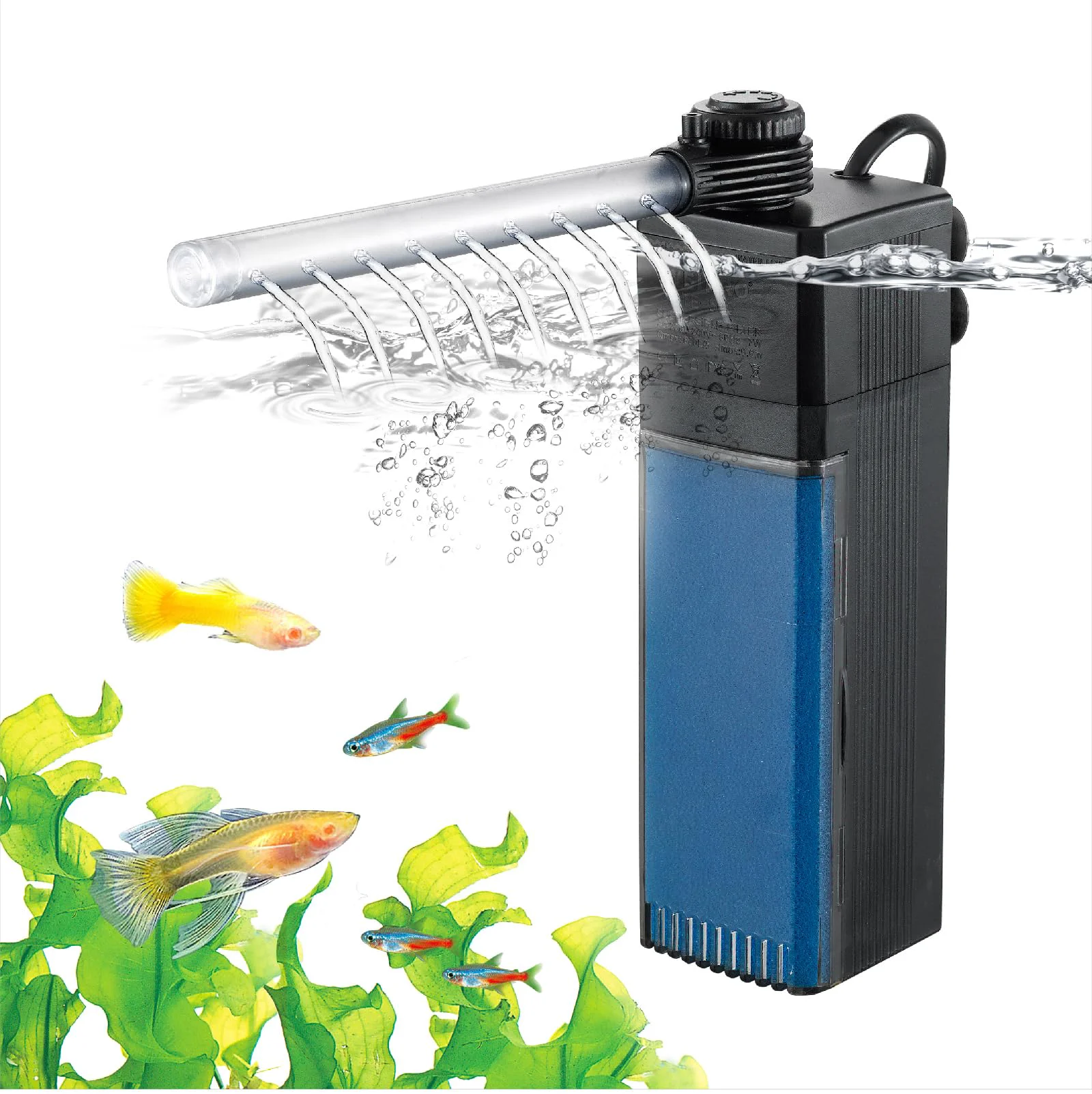 First-Class Weipro TE-900 Internal Aquarium Filter – 12W 250GPH 40–60 gal Freshwater 25–45 gal Saltwater Functional