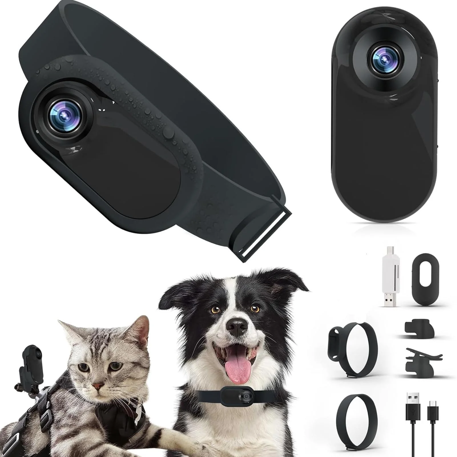 Dependable ASHATA Cat Collar Camera – HD Pet Camera with 0.96-Inch LCD 170° Wide Angle Exceptional