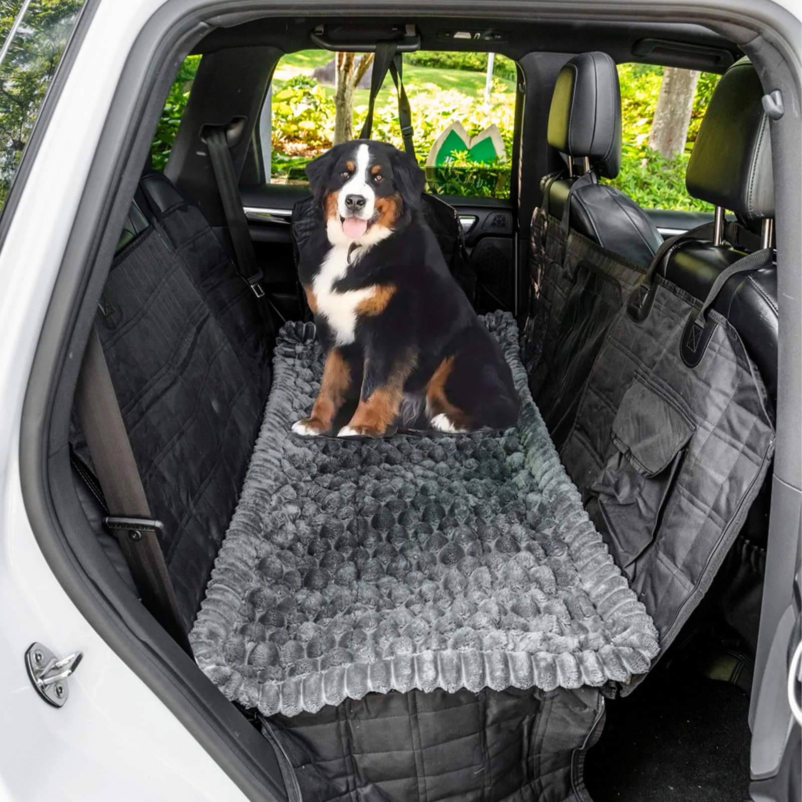 Expertly Made TGODGPY Non-Slip Dog Bed Mat for Car — Fuzzy Backseat Pet Mat Travel Seat Cover 24.8×54 in Secure