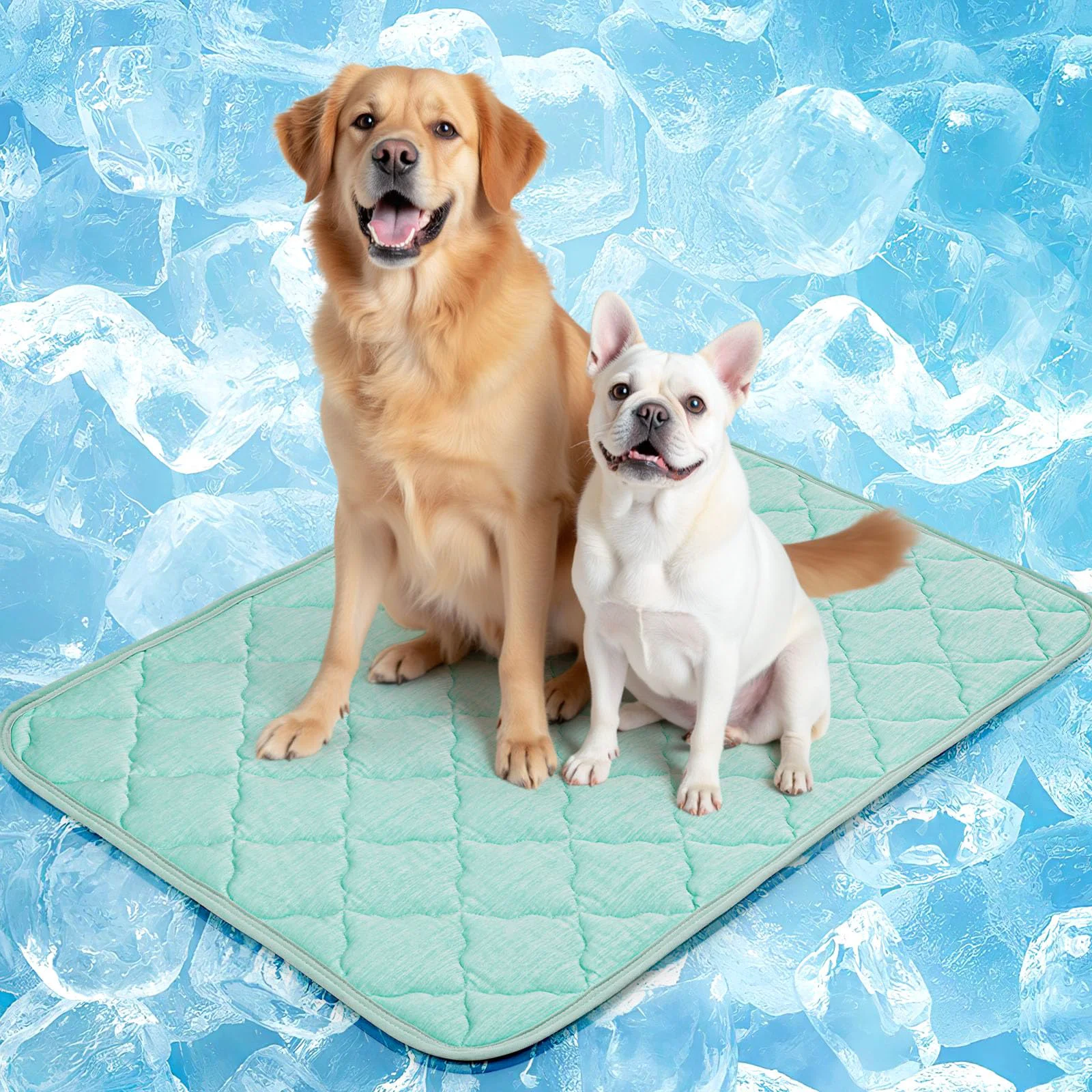 Authentic LOOBANI Dog Cooling Mat for Summer – Large Anti-Slip Cooling Pad for Indoor Outdoor Use Refined