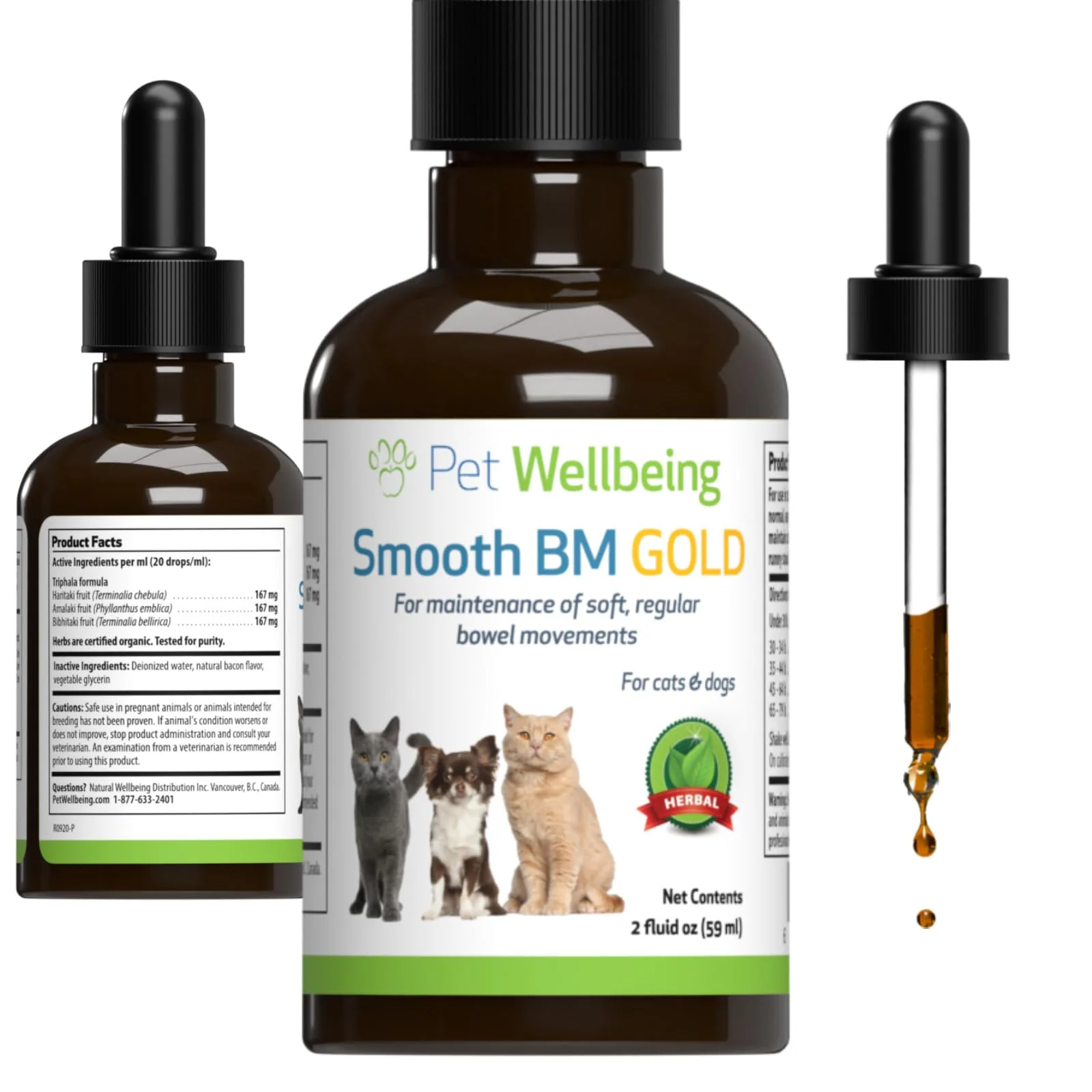 Expertly Made Pet Wellbeing Smooth BM Gold for Dogs — Vet-Formulated Digestive Health Natural Regularity Comfortable