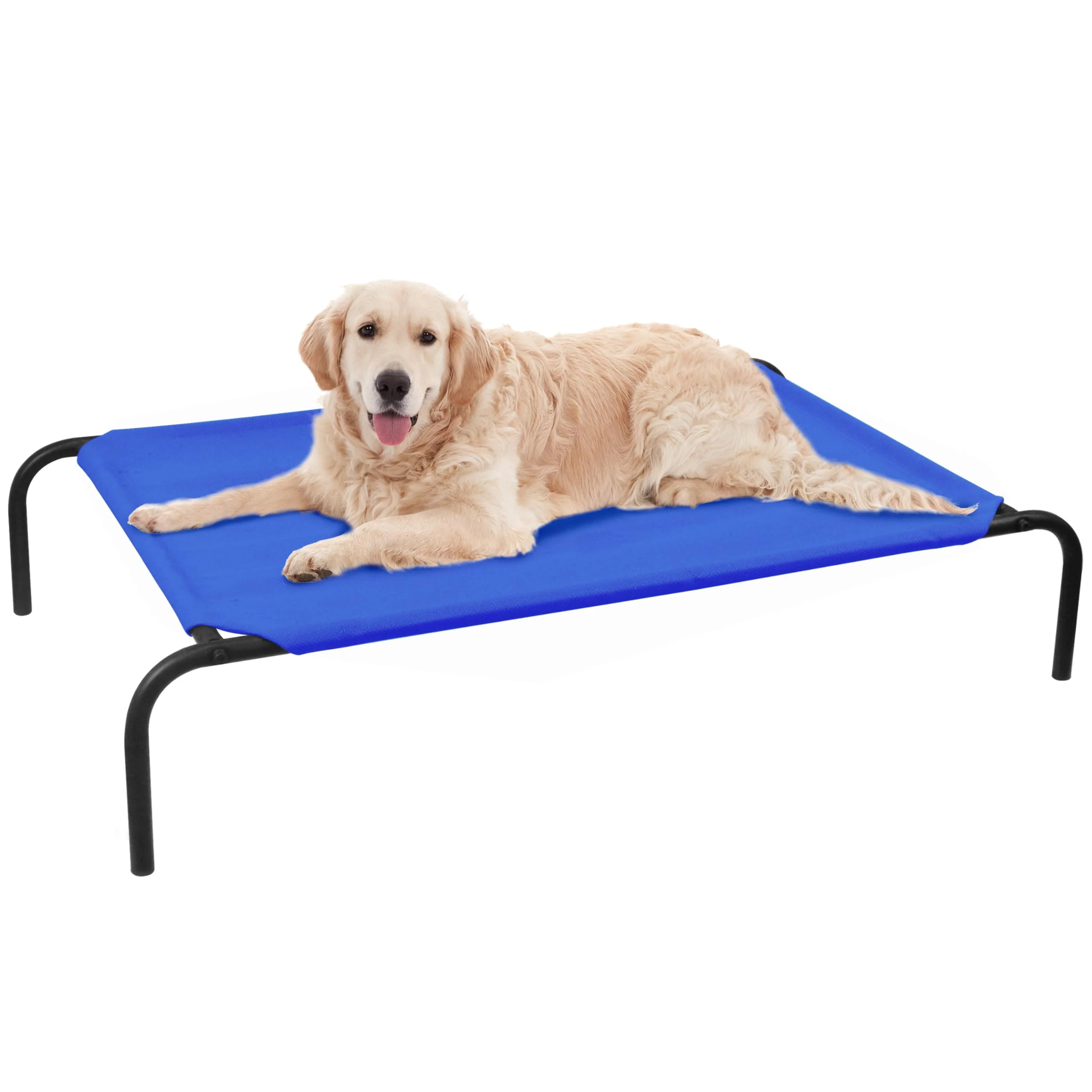 Soft PHYEX d Dog Bed for Large Dogs – Raised Breathable Mesh Non-Slip 50.5-Inch Blue Selected