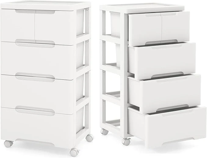 Responsible Plastic Storage Drawer Cart Mobile Utility Cart Home Craft Organizer with 5 Drawers Lockable Wheels Slim Rolling Storage Cart for Living Room Bathroom Dorm Office 16 L x 13 W x 31 H About ThisOverview Eco-Friendly