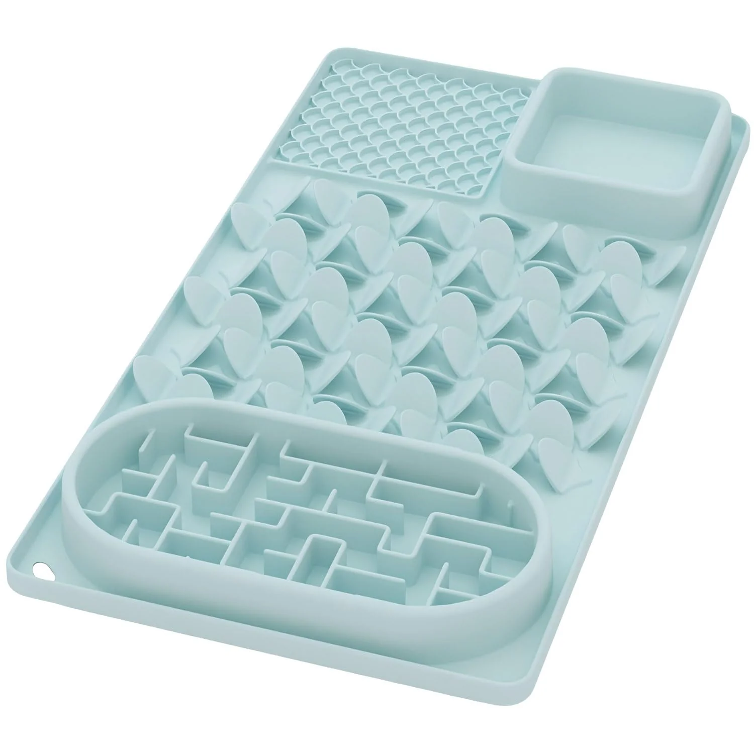 Top-Quality Evenco Slow Feeder Bowl for Large Dogs – 4-in-1 Mint Green Puzzle Feeder with Lick Mat Snuffle Mat Eco-Friendly