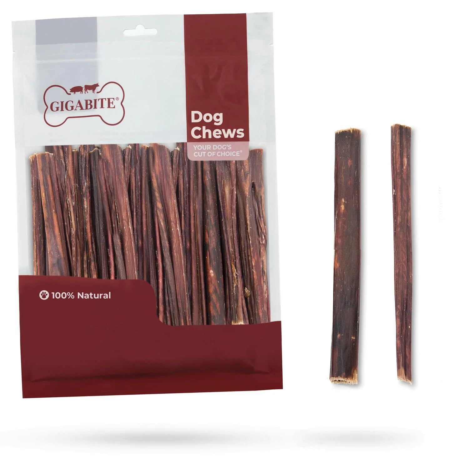 Convenient Pet Supplies GigaBite Esophagus Sticks 6 Inch — 40-Pack Single-Ingredient Range Bully Treats Carefully Designed