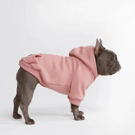 Prestigious Spark Paws Dog Hoodie – Premium 4-Way Stretch Sweater with Calming Fleece Dusty Pink L Excellent