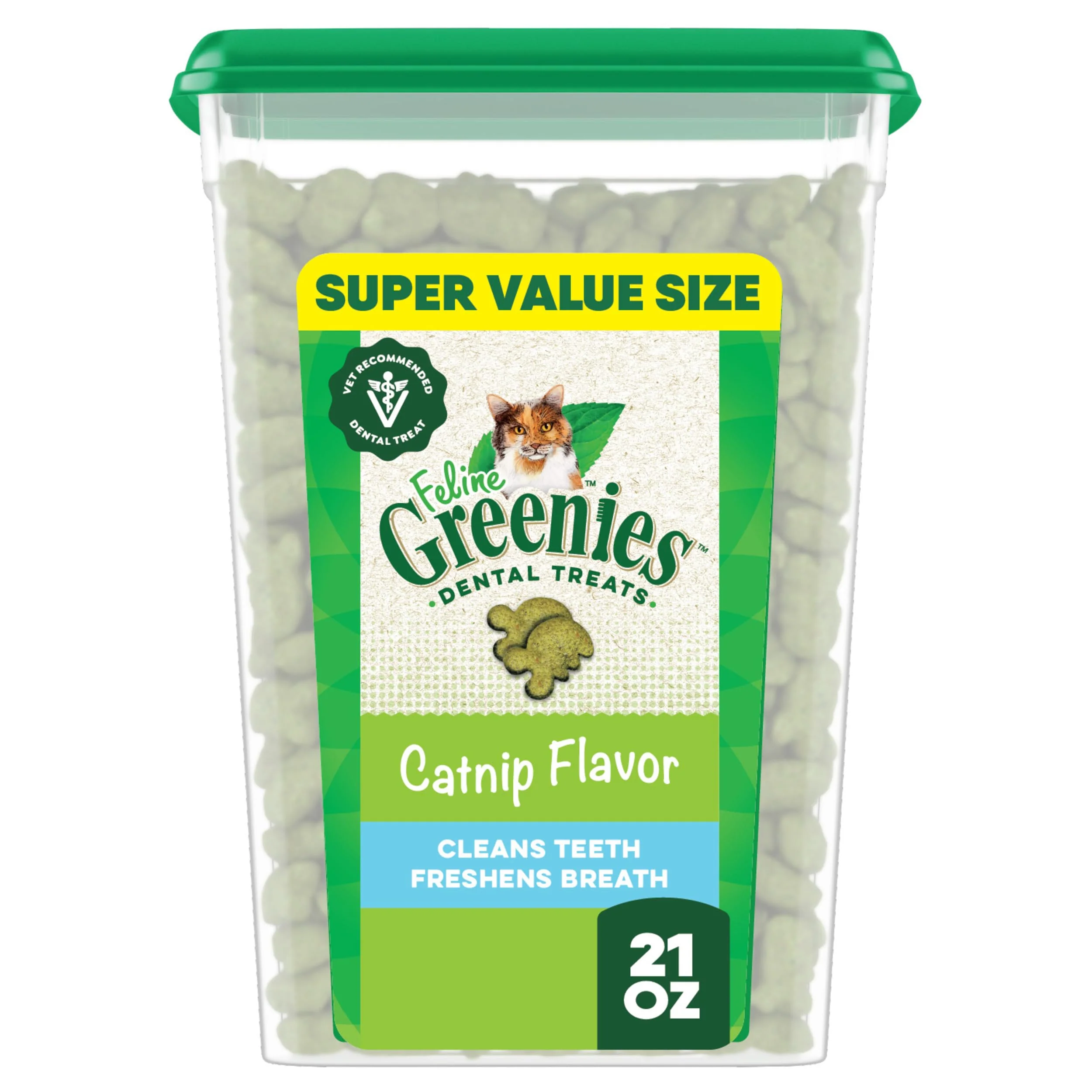 Stylish Greenies Feline Dental Cat Treats with Catnip Flavor — Vet- 21 oz Tub Fashionable