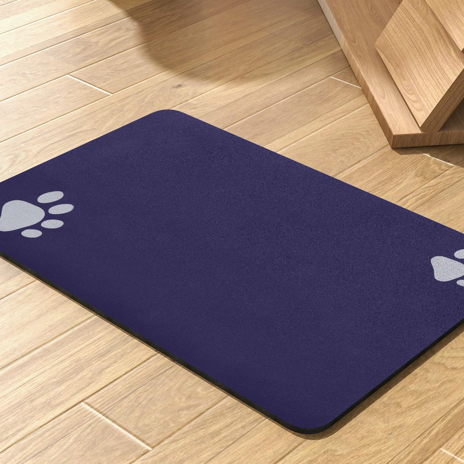 Optimized PADOOR Pet Feeding Mat – Absorbent Quick-Dry Navy 16×24 Official