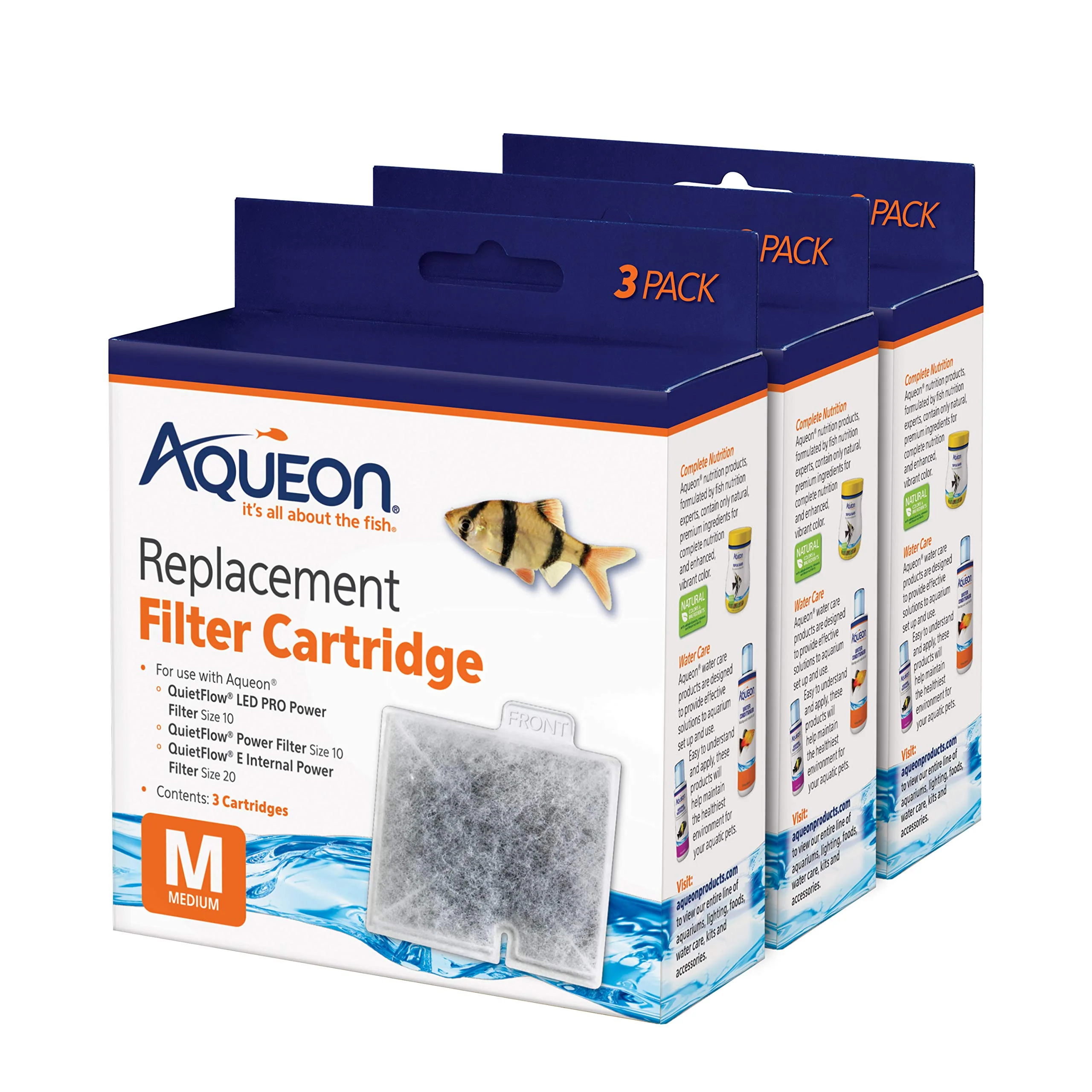High-Grade Aqueon Filter Cartridges Medium – 9 Pack 25 More Activated Carbon Crafted