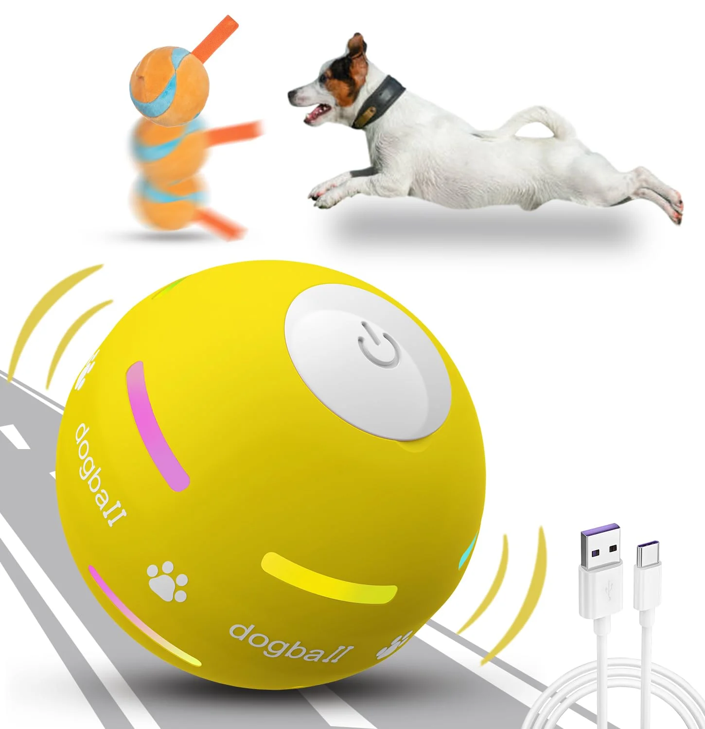 Contemporary OULUXYLS Interactive Dog Ball – 3rd Gen Motion-Activated Toy for All Dogs Specialty