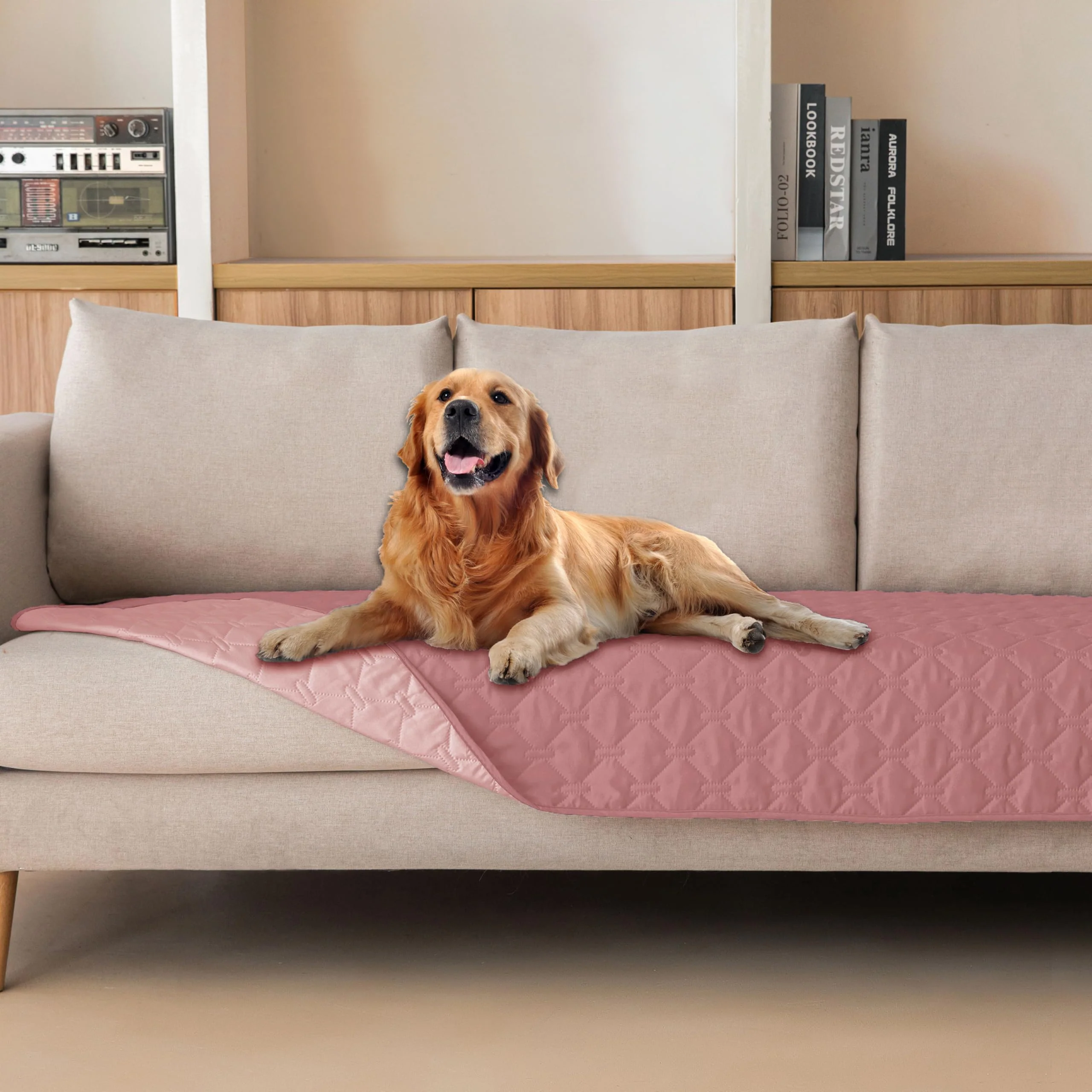 Fashionable gogobunny 3X Stronger Waterproof Pet Blanket — Scratch-Proof Furniture Protector 30×90 in Organic